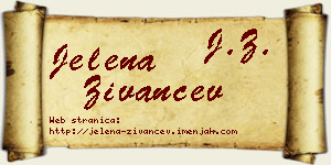 Jelena Živančev vizit kartica